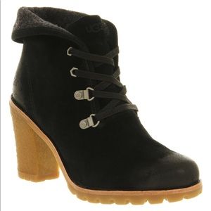 Calynda UGG Black Suede Ankle Boot